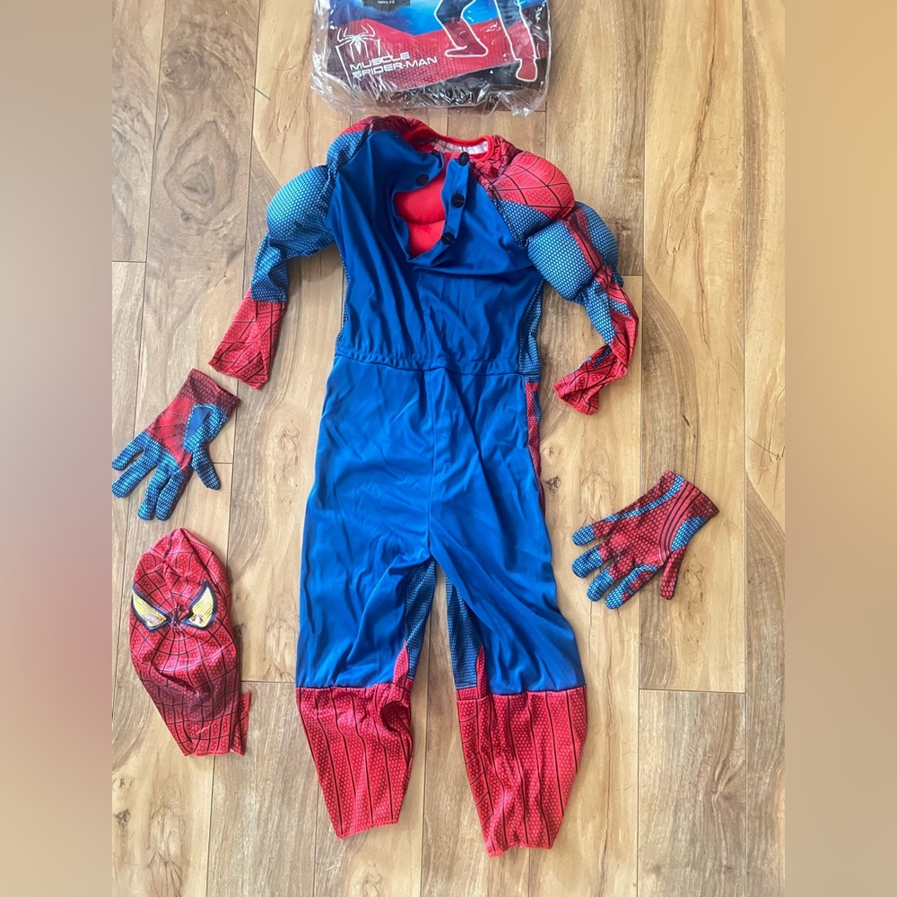 Marvel Muscle spider-man child small 4-6 costume - Picture 3 of 3